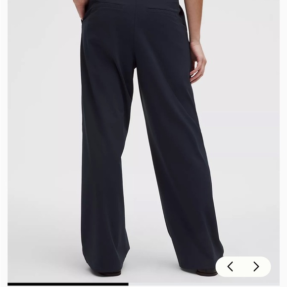Lululemon XS Short Luxtreme Deep Blue Wide-Leg Trousers - Picture 10 of 16